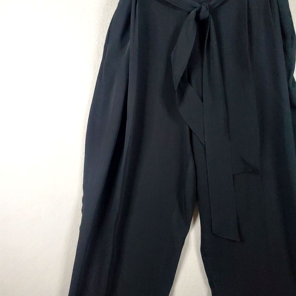 Boden Women’s Melina High Waisted Paperbag Pants Trousers Size 18R Black - Picture 8 of 13
